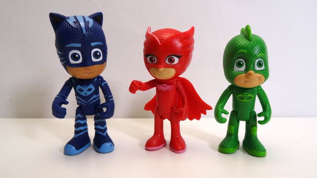 Vehículos PJ Masks + figuras Gatuno Buhíta y Gekko