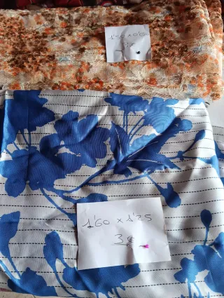 Retales de tela 2.30x0.60 y 1.50x0.60