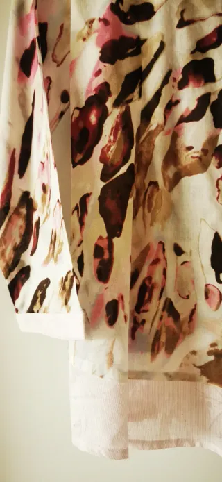 Blusa Algodón Estampada Multicolor