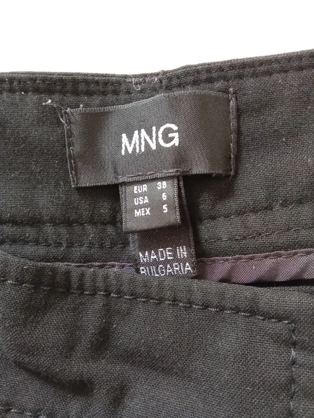 Pantalón campana negro mujer