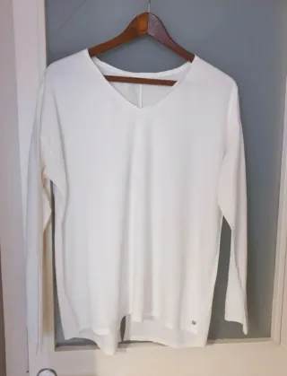 Blusa YERSE blanca manga larga