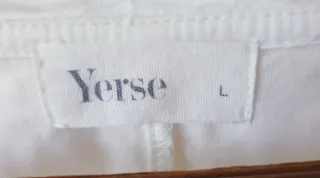 Blusa YERSE blanca manga larga