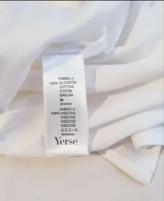 Blusa YERSE blanca manga larga