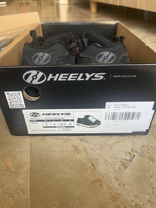 Zapatillas Heelys Ruedas Talla 36.5 Negras