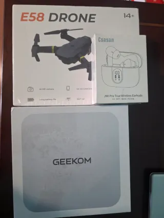 Combo Drone E58 y Auriculares Csasan