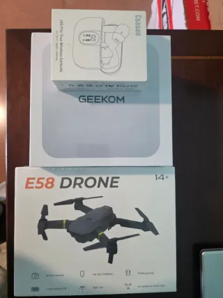Combo Drone E58 y Auriculares Csasan