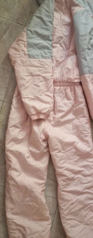 Mono de esquí rosa y blanco mujer talla 42