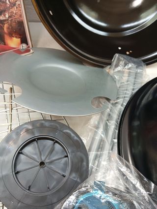 Barbecue a carbone portatile rotondo AKTIVE 46x89 cm