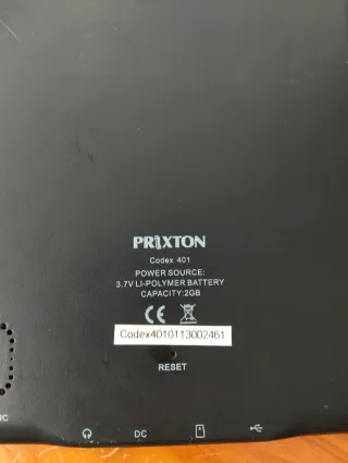 E-reader Prixton Nero