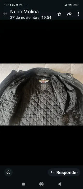 Chaqueta Cuero Harley Davidson Talla M