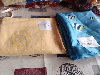 Retales de tela con estampado