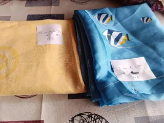 Retales de tela con estampado