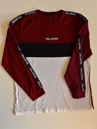 Lote 3 Camisetas Hollister Manga Larga Talla XL