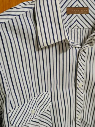 Camisa Zara Rayas Hombre