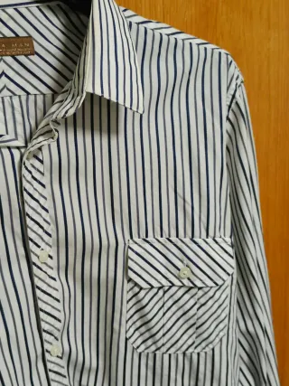 Camisa Zara Rayas Hombre