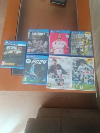 Lote Videojuegos PS4/Wii: Call of Duty, FIFA, PES