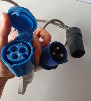 enchufe Adaptador caravana Camping  230V 16A 3P