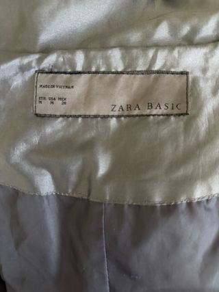 Piumino lungo Zara donna  grigio metallizzato