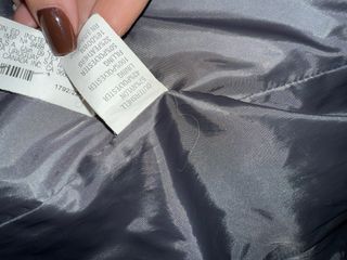 Piumino lungo Zara donna  grigio metallizzato