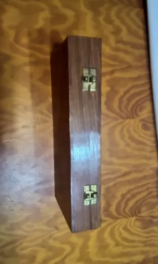 Lupa y abrecartas vintage madera