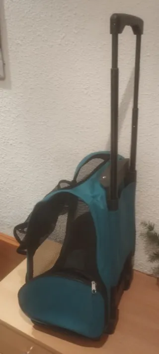 Transportín Perro Pequeño/Gato con Ruedas