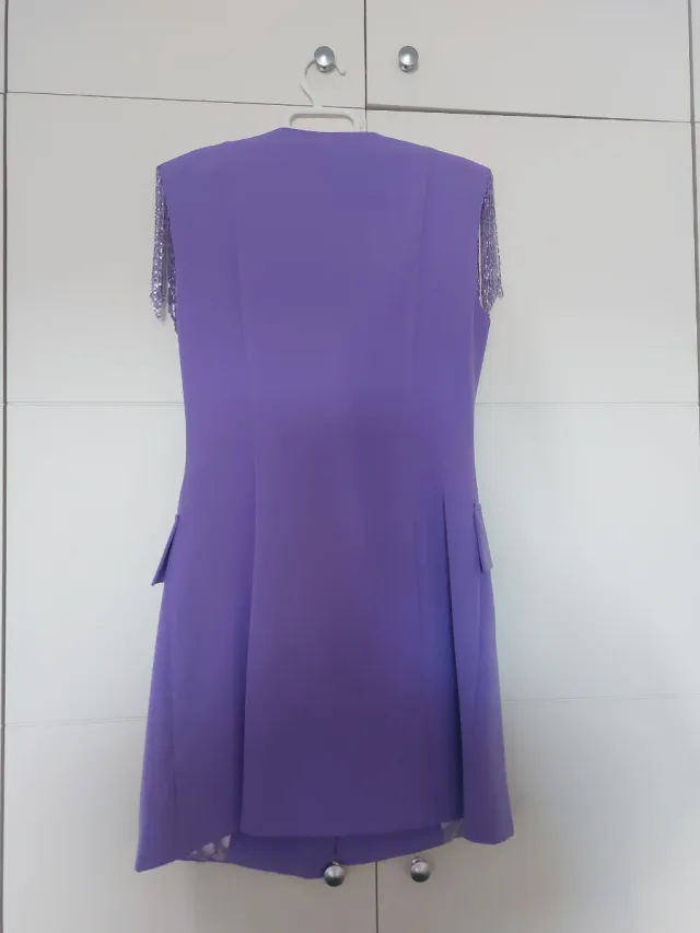 Vestido Morado Elegante Talla S/M