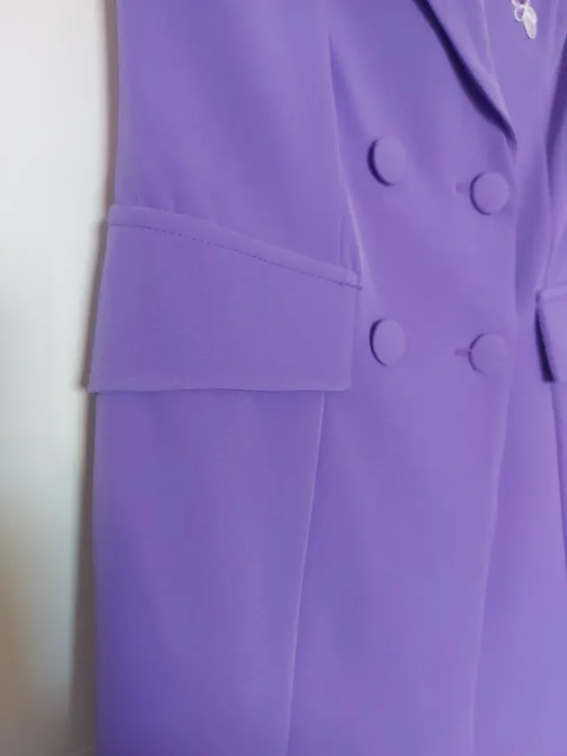 Vestido Morado Elegante Talla S/M