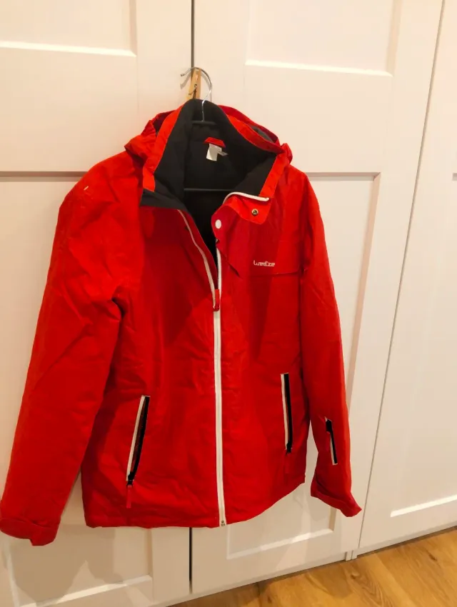 Chaqueta de nieve Wedze roja hombre