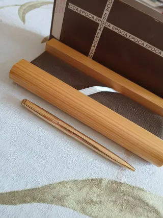 Penna EPOCA Vintage Dorata Mai Usata