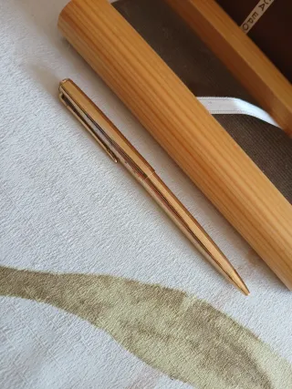 Penna EPOCA Vintage Dorata Mai Usata