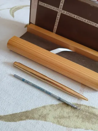 Penna EPOCA Vintage Dorata Mai Usata