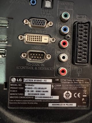 Monitor LG Flatron M1994D TV Digitale