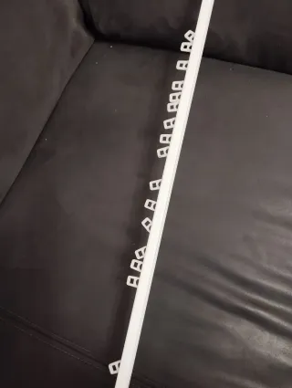 Binario in alluminio per tende bianco