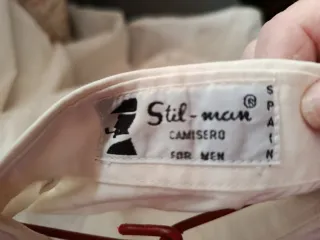 Camisa Fallero Adulto Blanca y Dorada