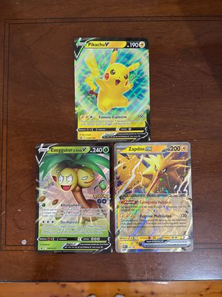 Carte Pokémon Jumbo Pikachu, Zapdos, Exeggutor