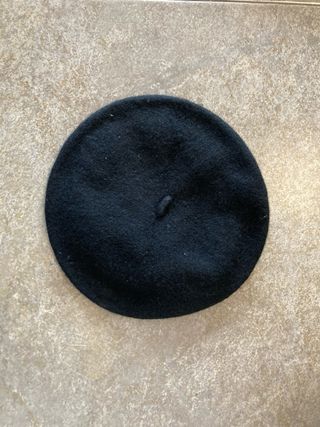 Boina infantil negra. Haurren txapela. 24cm