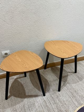 Tavoli nido in legno e metallo