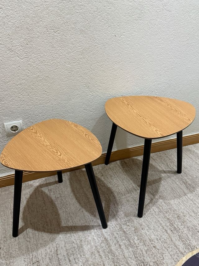 Tavoli nido in legno e metallo