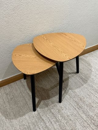 Tavoli nido in legno e metallo