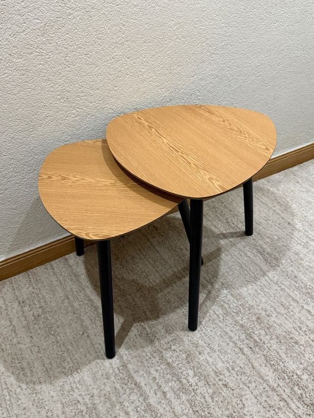 Tavoli nido in legno e metallo