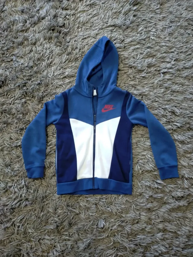 Sudadera Nike niño azul y blanca