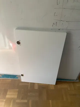 6 Puertas de armario/ bisagras cocina blancas nuev