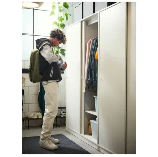 Armario puertas correderas blanco 117x176 cm