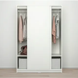 Armario puertas correderas blanco 117x176 cm