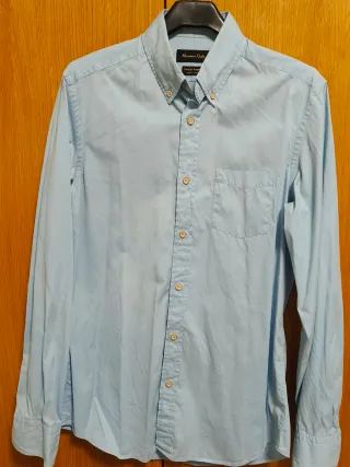 Camisa Massimo Dutti azul