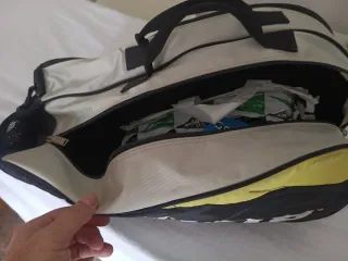 Bolso Paletero Pádel Dunlop Negro/Amarillo