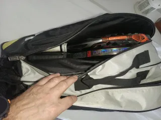 Bolso Paletero Pádel Dunlop Negro/Amarillo