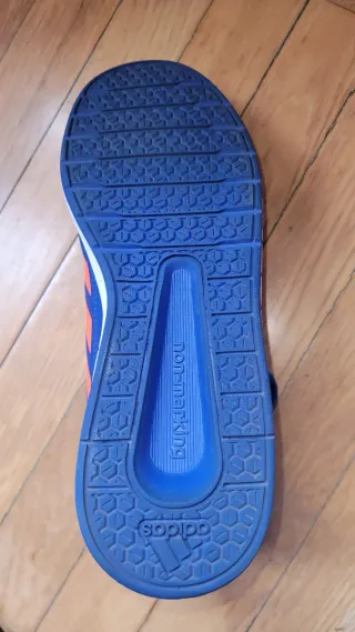 Zapatillas Adidas niño azul y naranja