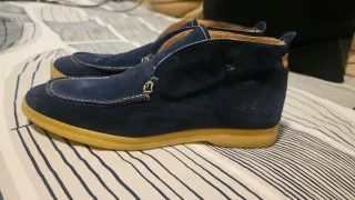 Botines ante azul marino Luís Gonzalo
