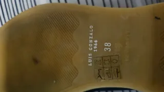 Botines ante azul marino Luís Gonzalo